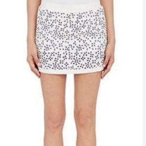Tory Burch Tory Sport Laser Eyelet Tennis Skirt S white navy